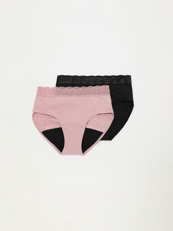 pink cotton knickers