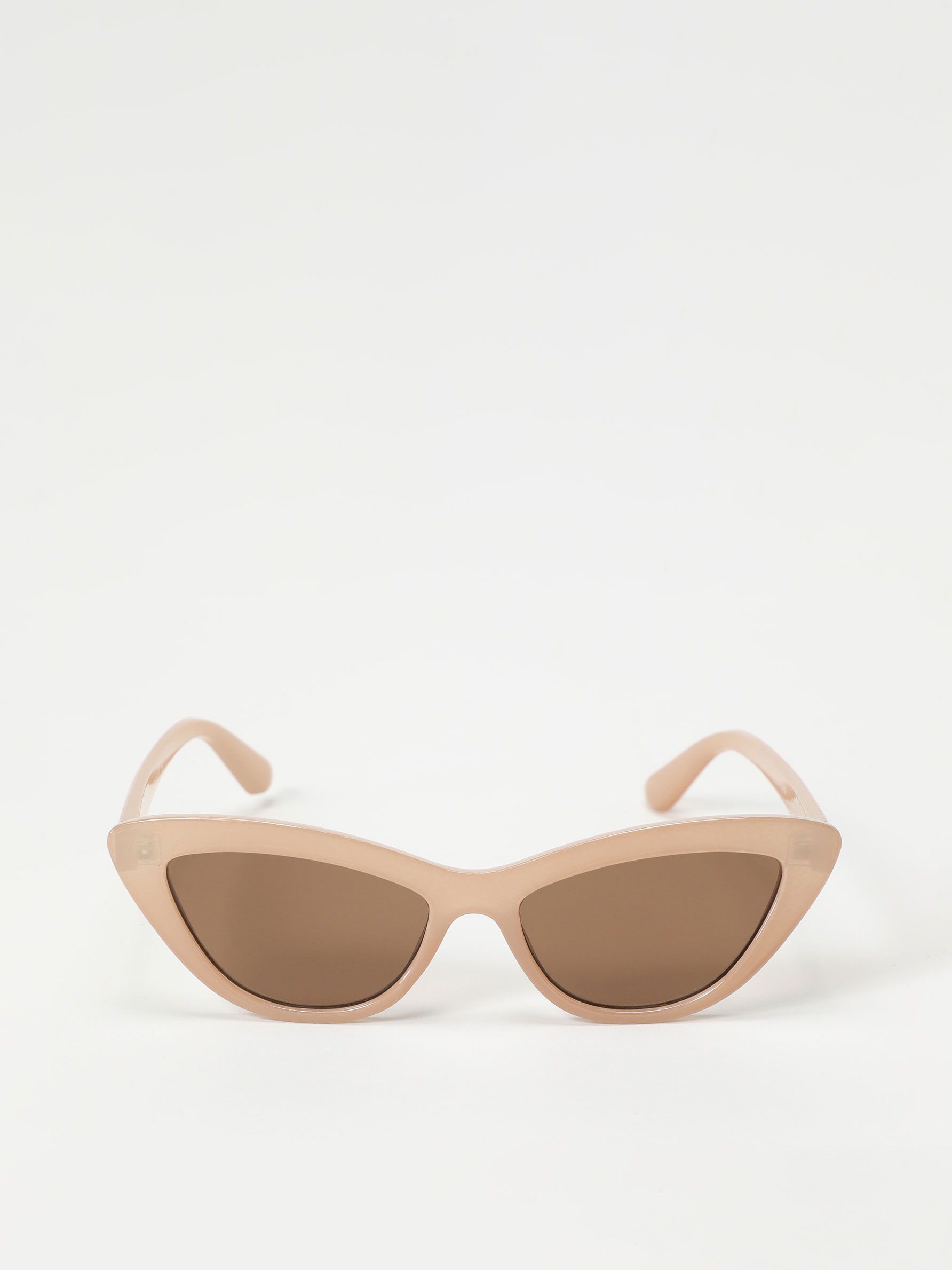 cat eye sunglasses beige