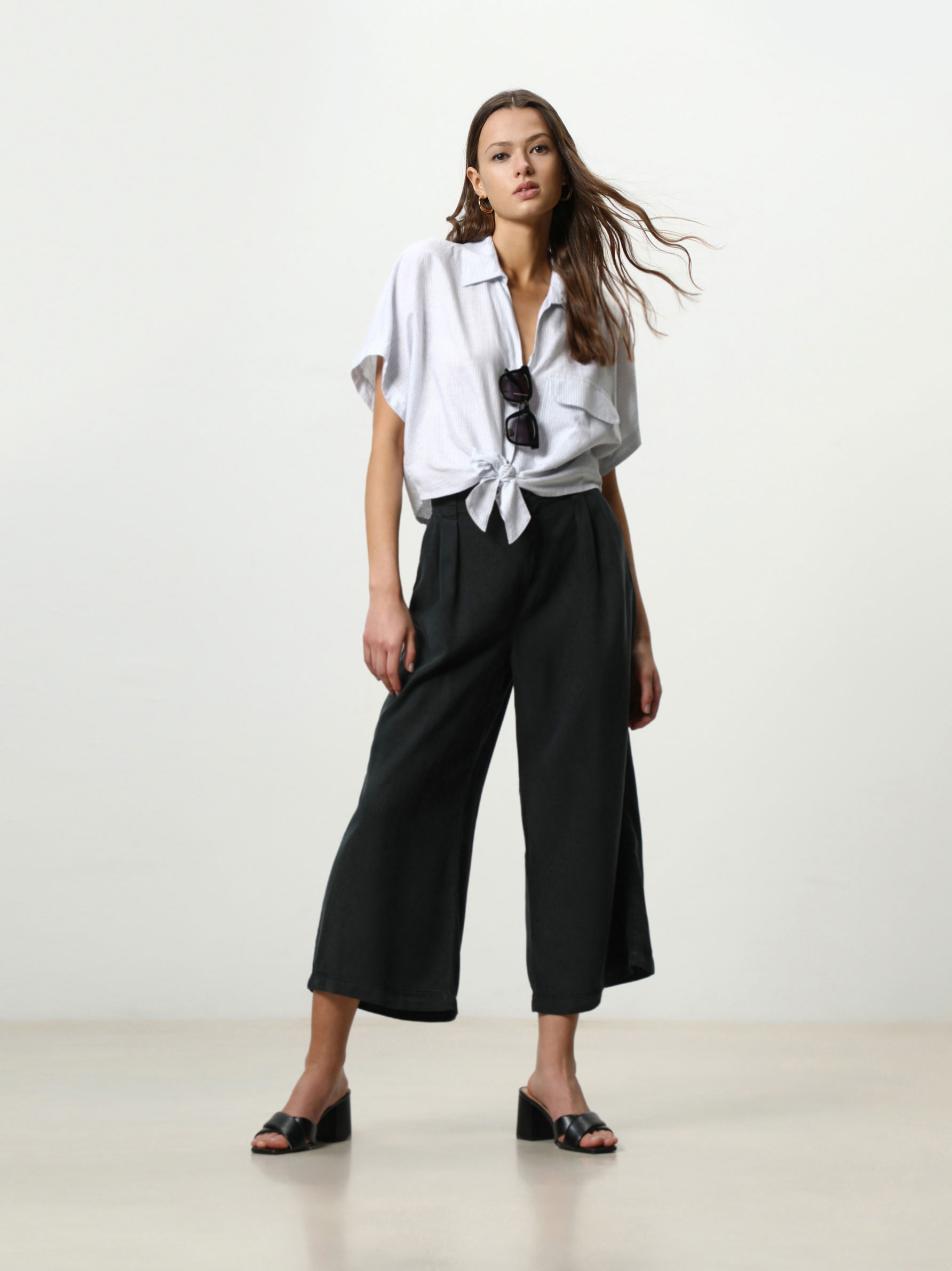Lightweight denim culottes - JEANS 