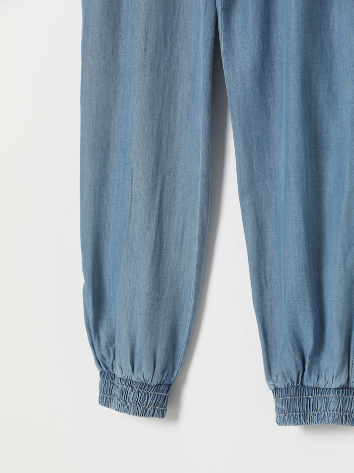 Lightweight denim joggers - Joggers 