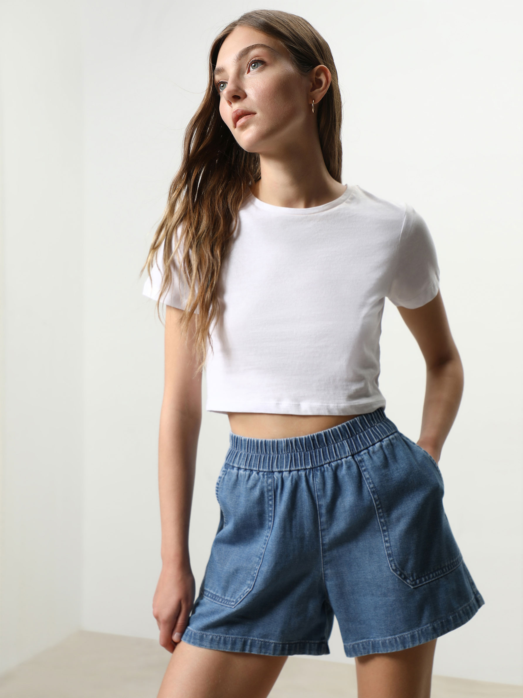 Denim shorts with pockets - - | Lefties 