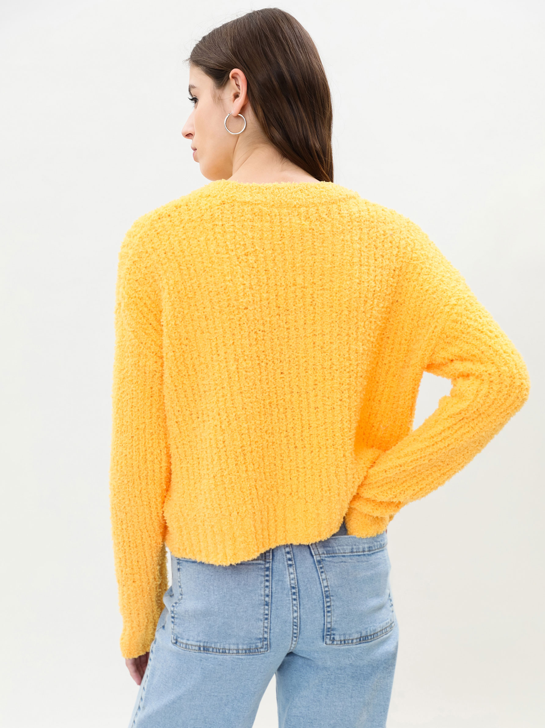 Faux fur sweater - KNIT - THE ENTIRE 