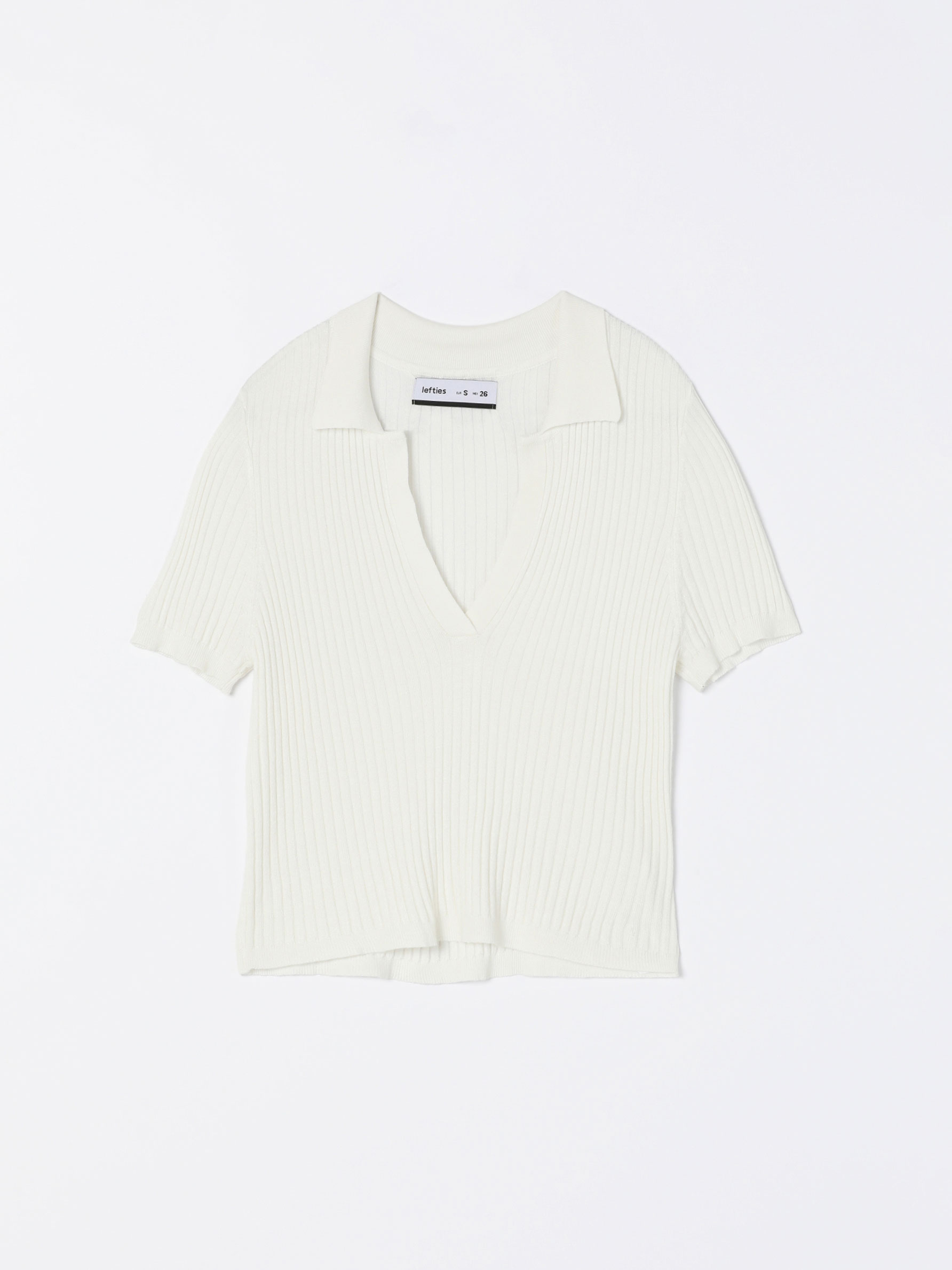 Cropped knit polo shirt - KNIT - THE 