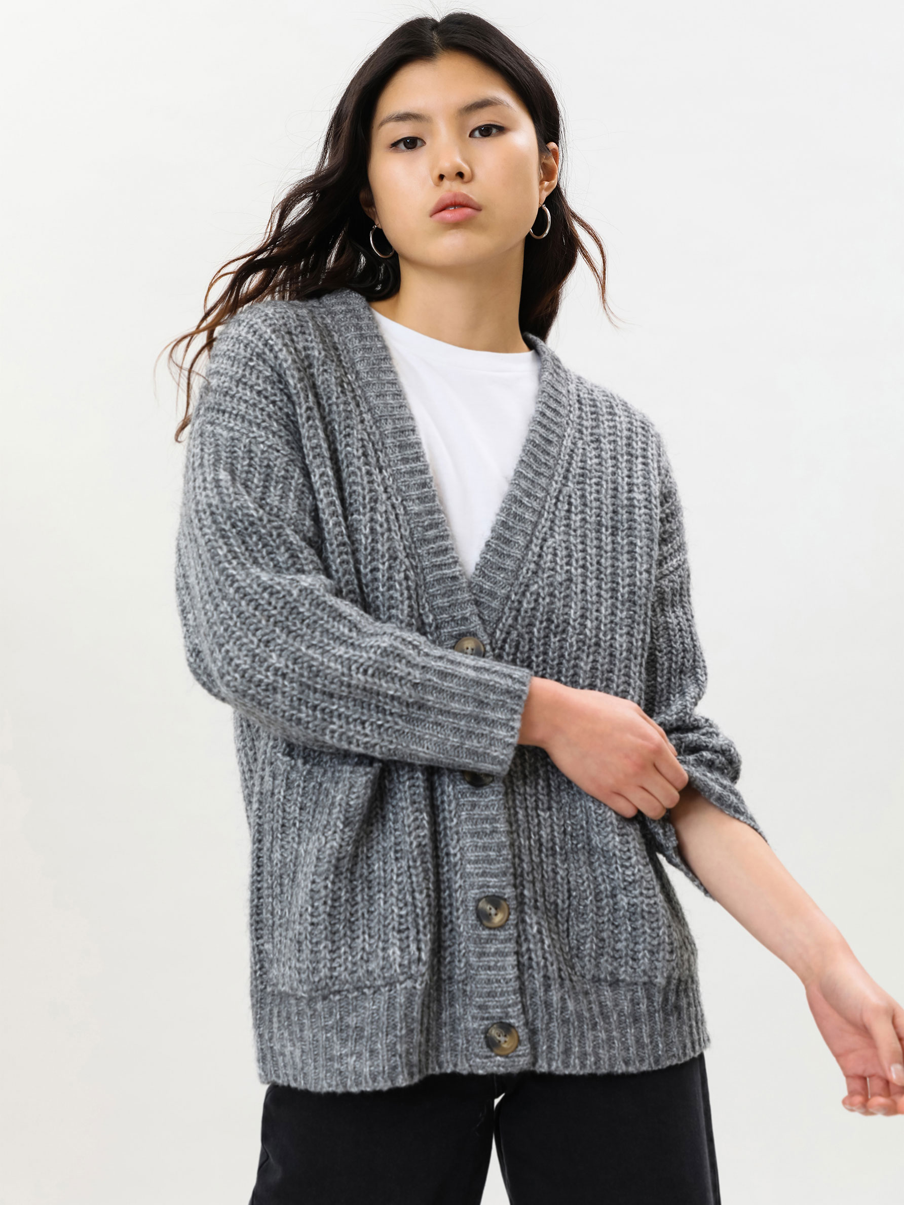 Oversized knit cardigan - KNIT - THE 