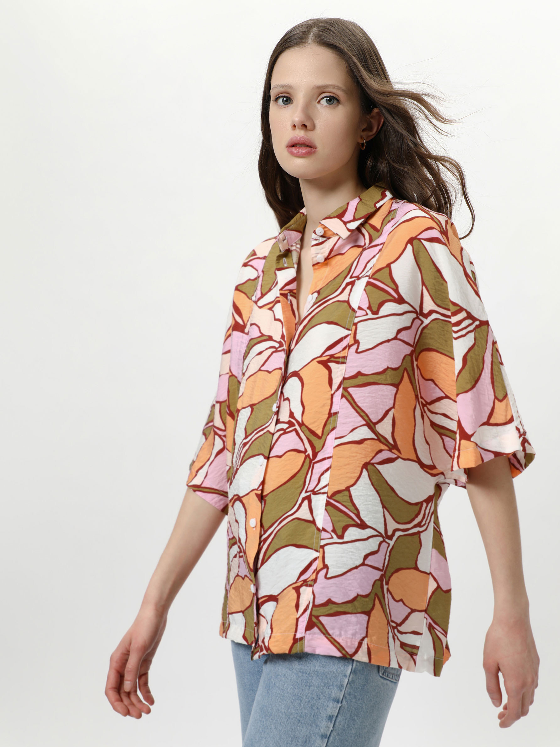 camisas manga corta mujer