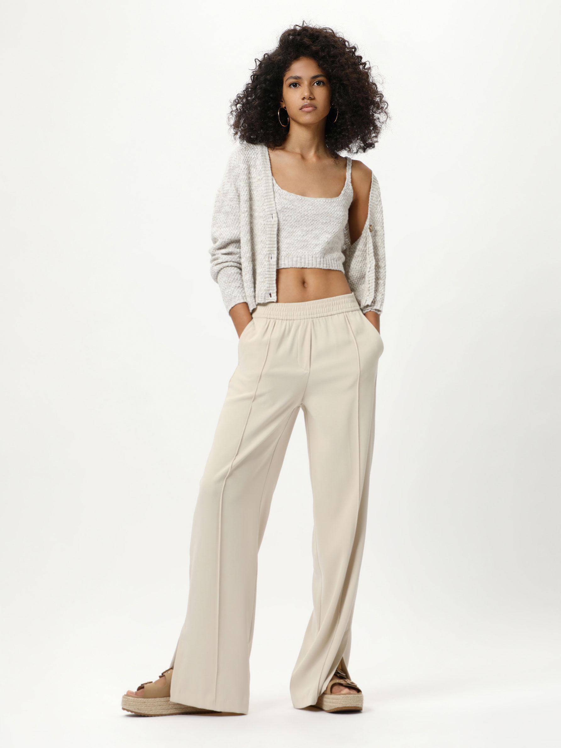 womens smart wide leg trousers