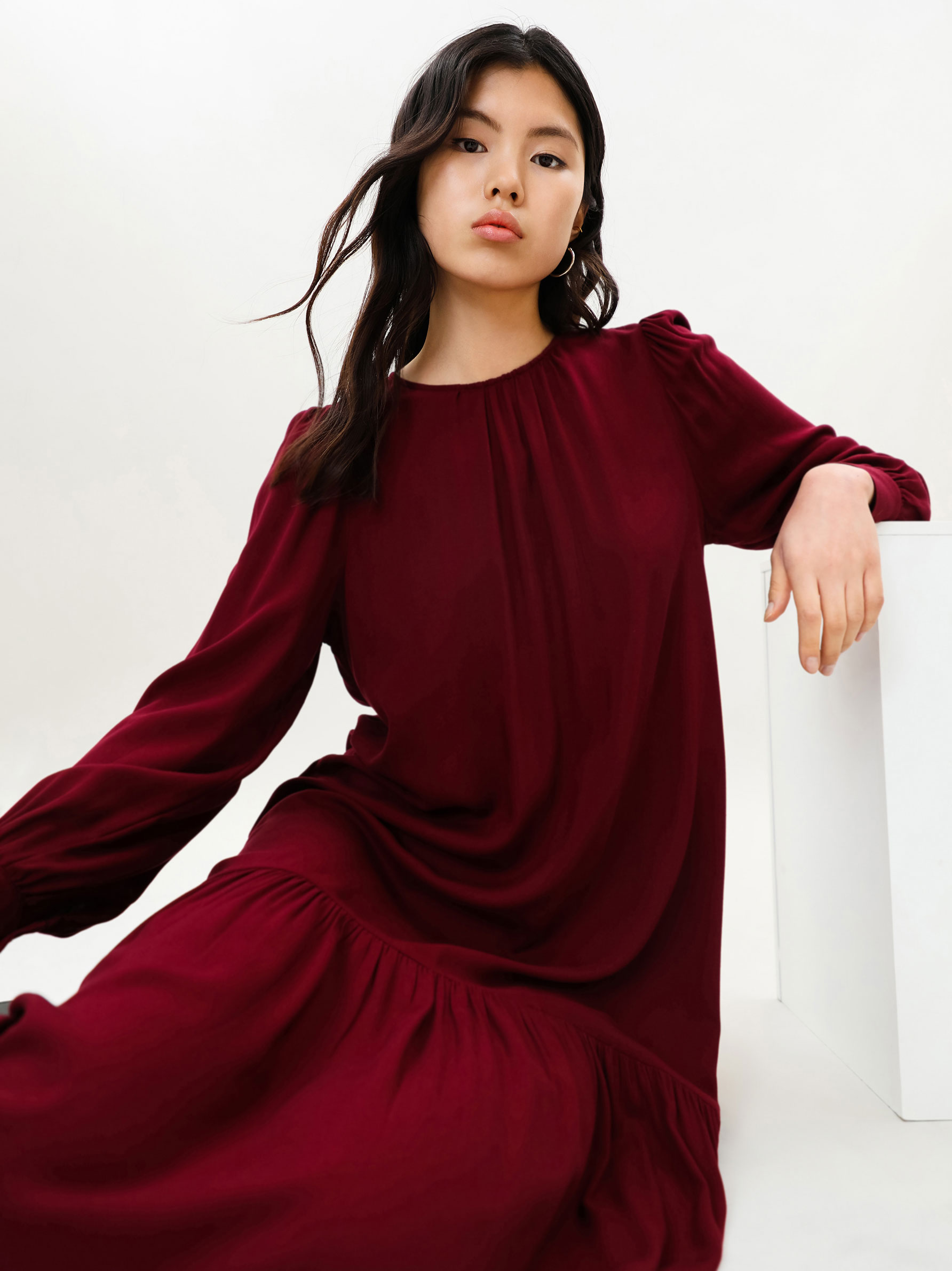 Long sleeve midi dress - DRESSES - THE 