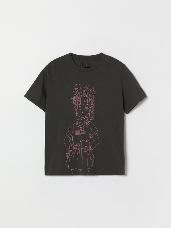 Bulma from Dragon Ball print T-shirt