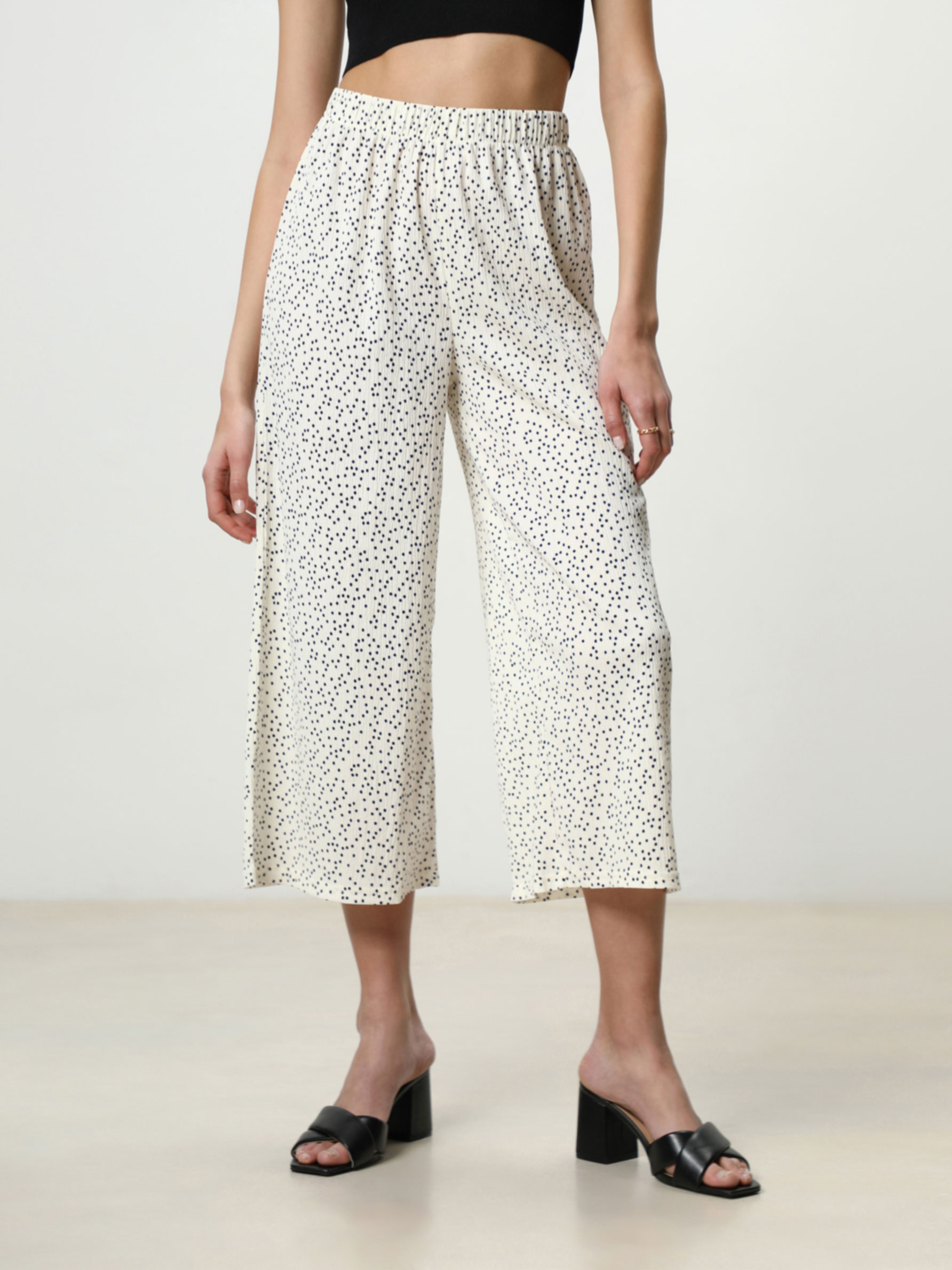 Pantalón culotte - PANTALONES - TODA LA COLECCIÓN - MUJER - | Lefties ESPAÑA