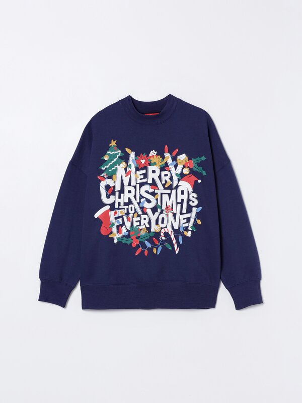 Christmas print sweatshirt