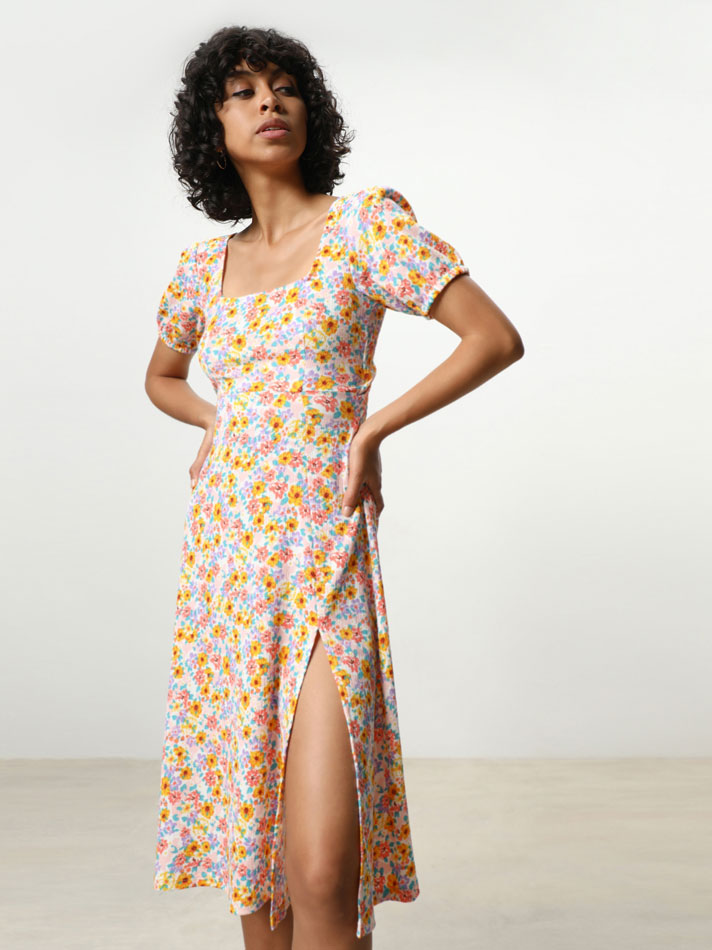 Vestidos midi de mujer | Lefties Nueva Colección