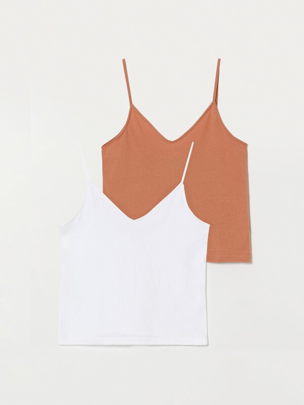 2-Pack of basic strappy tops