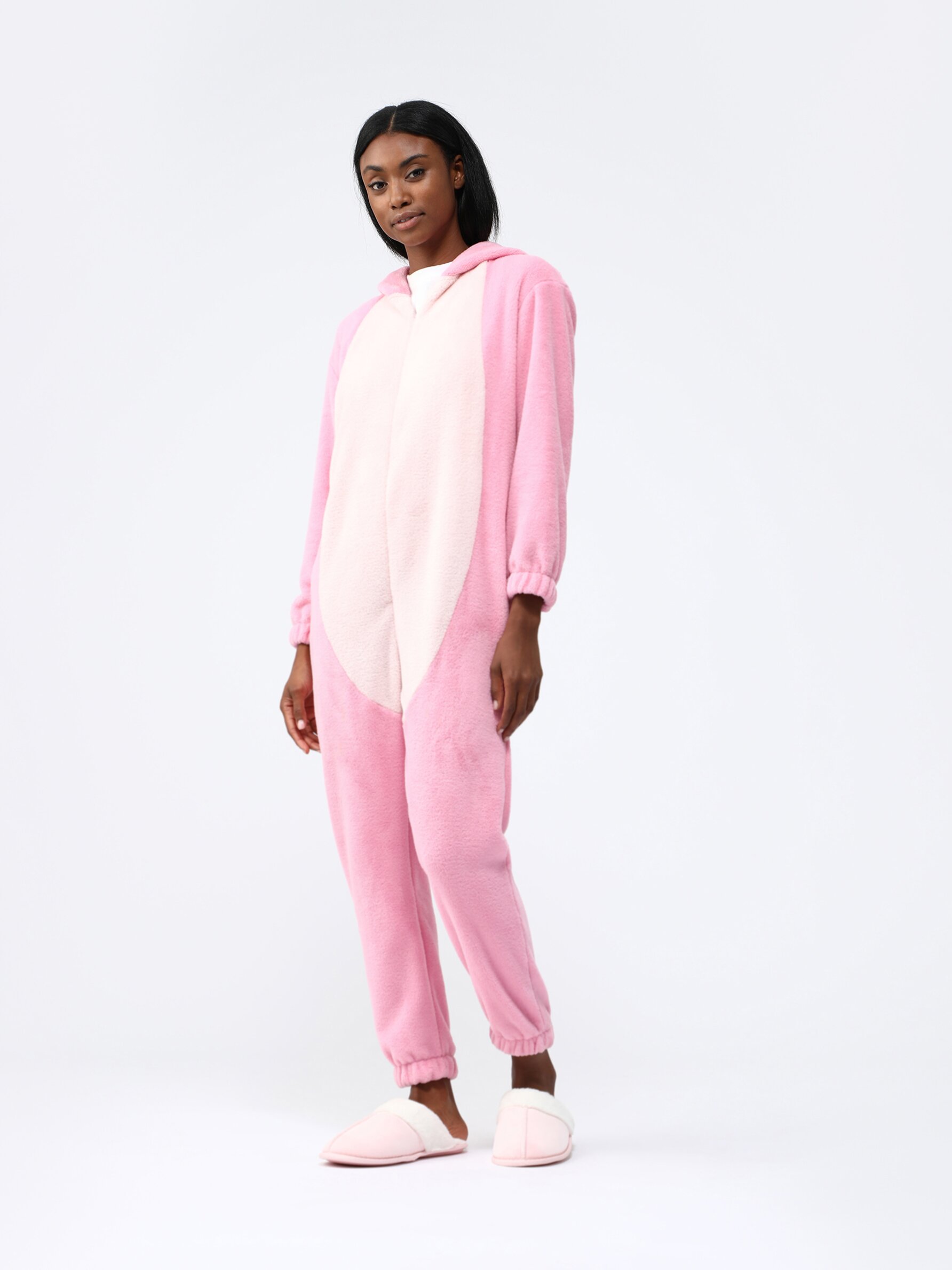 pink pajama jumpsuit