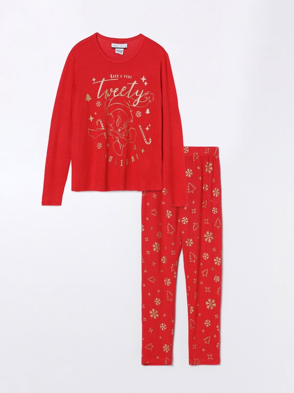 Tweety © &™ WARNER BROS Christmas pyjama set