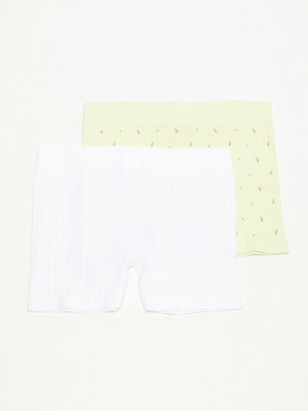 Pack of 2 high-rise short-style briefs