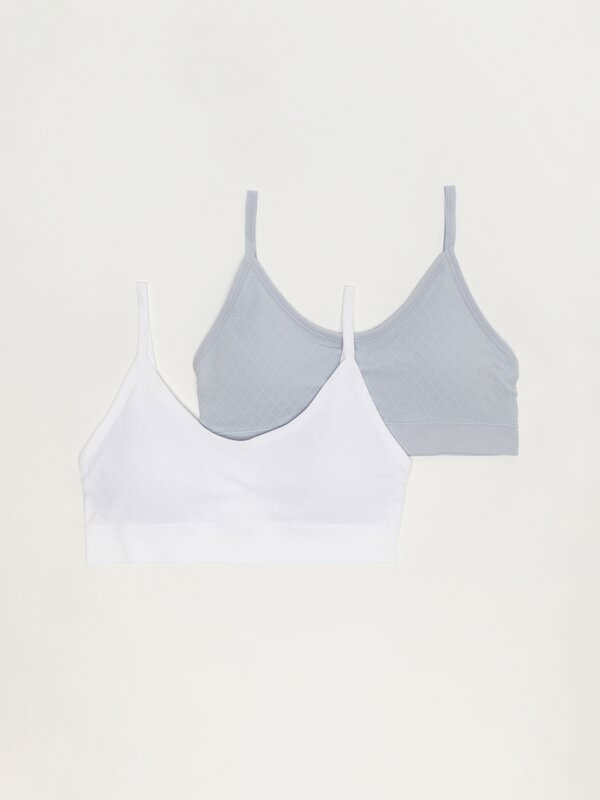 Pack of 2 seamless tops