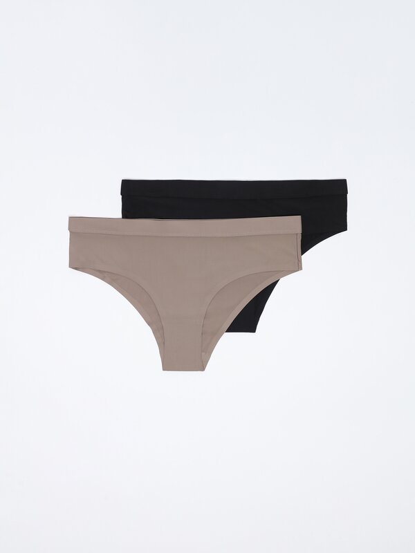 2-Pack of microfibre hipster briefs