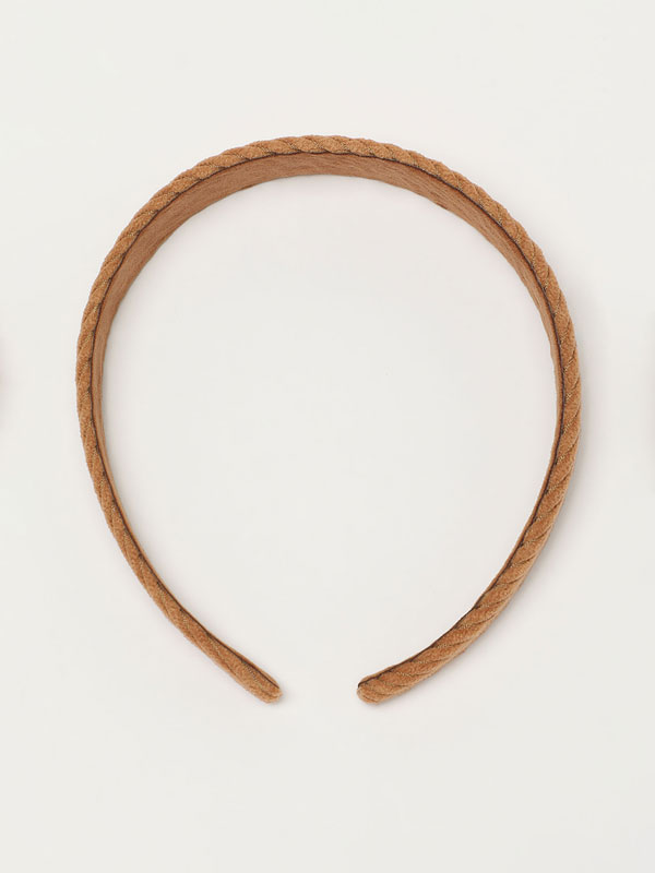 Wide corduroy headband
