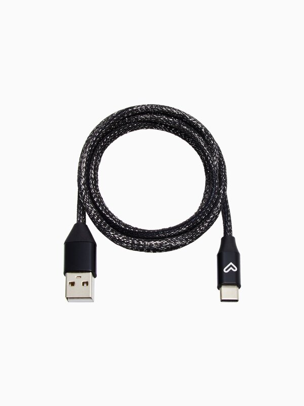 Shiny cable from USB-C to USB-A
