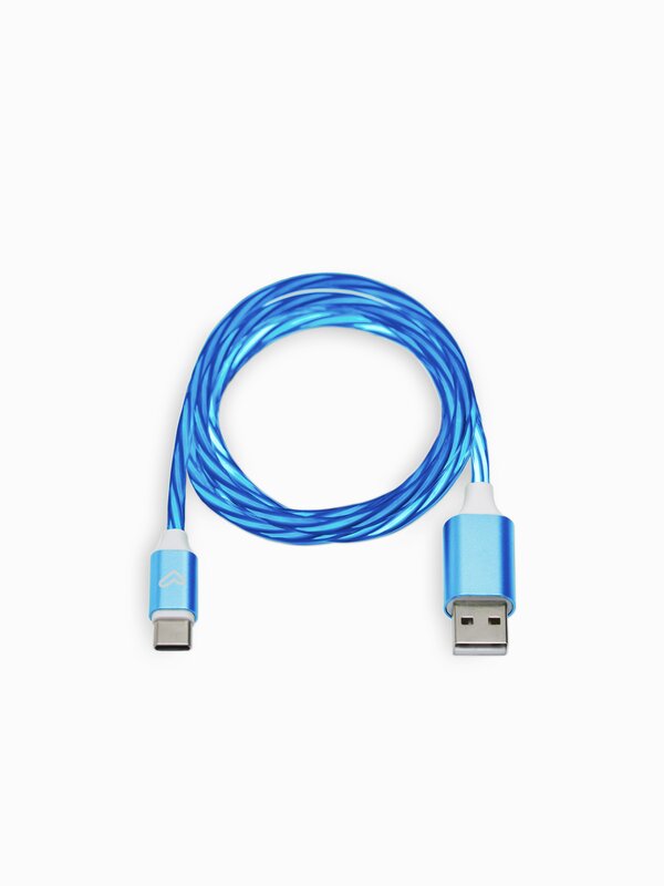 Cable amb LEDs d’USB C a USB A