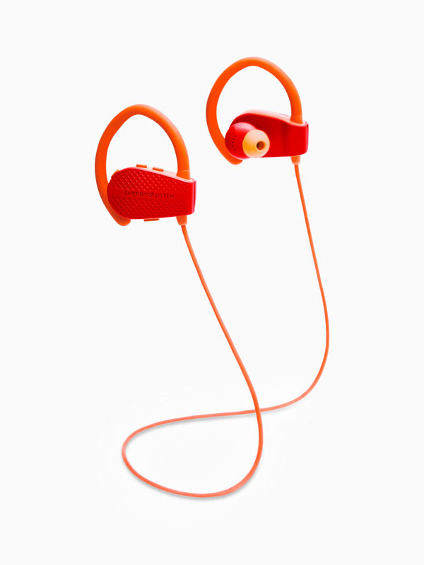 Auriculares deportivos Bluetooth con micrófono e controlador de reprodución
