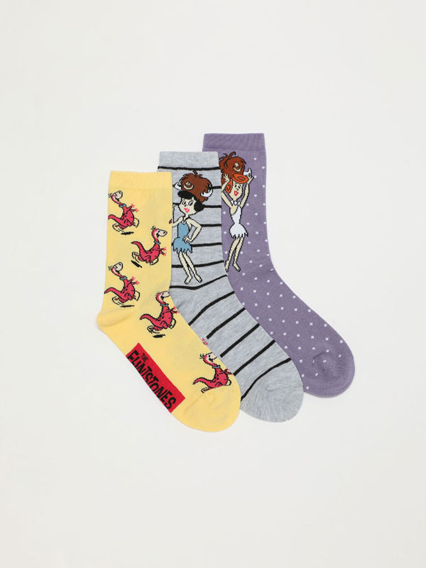 Pack de 3 pares de calcetines de Los Picapiedras © &™ WARNER BROS
