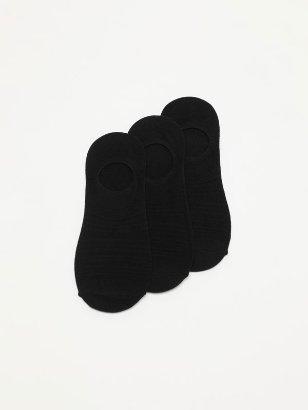 Pack de 3 pares de calcetines deportivos tipo invisible