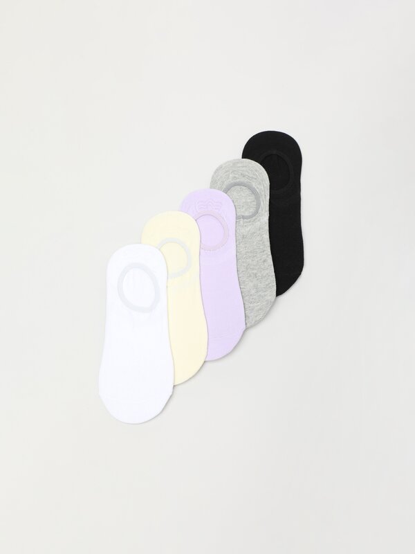 Pack de 5 pares de calcetines tipo invisible