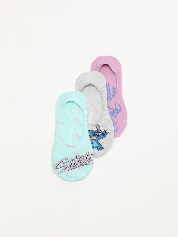 Pack de 3 pares de calcetíns de Lilo e Stitch ©Disney