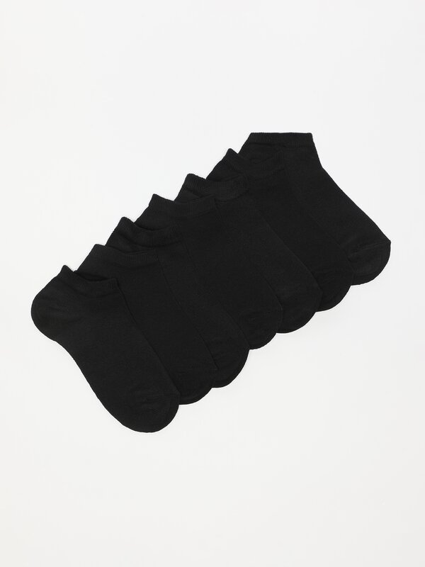Pack de 7 pares de calcetines cortos básicos