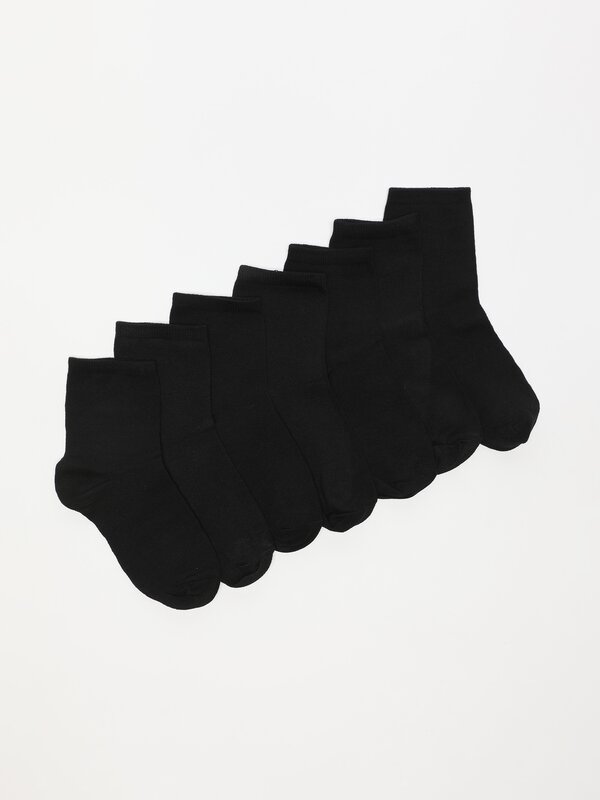 Pack de 7 pares de calcetíns longos básicos