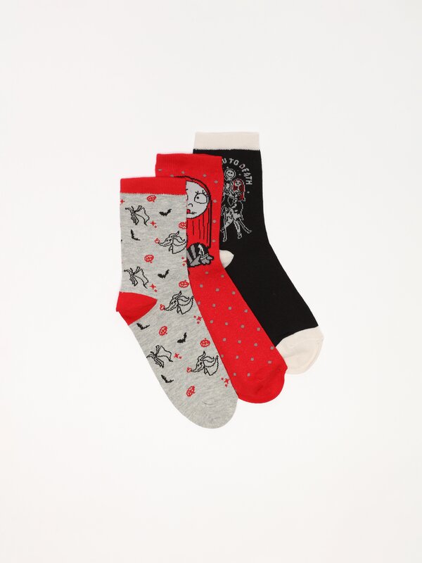 Pack de 3 pares de calcetines Pesadilla Antes de Navidad ©Disney Halloween