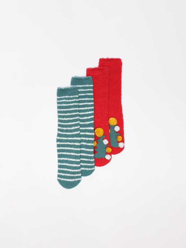 Pack of 2 pairs of Christmas socks