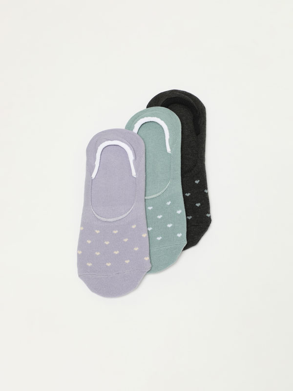 Pack of 3 pairs of assorted socks