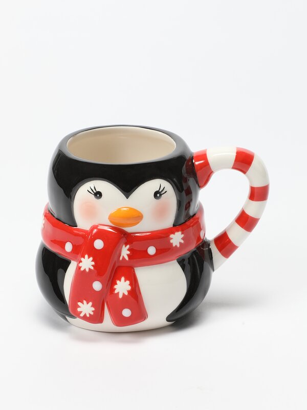 Christmas penguin mug