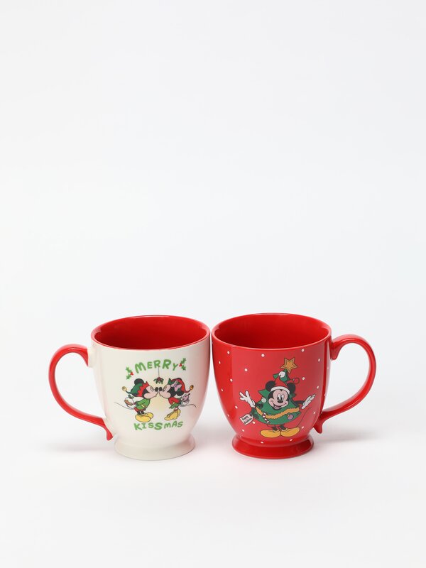 Pack of 2 Mickey ©DISNEY Christmas mugs