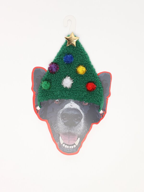 Gorro navideño de árbol para mascotas