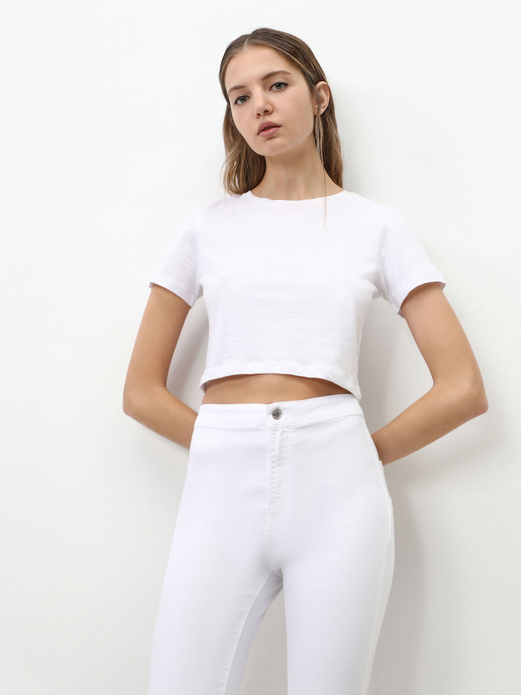 High-waist denim jeggings - JEANS - THE 
