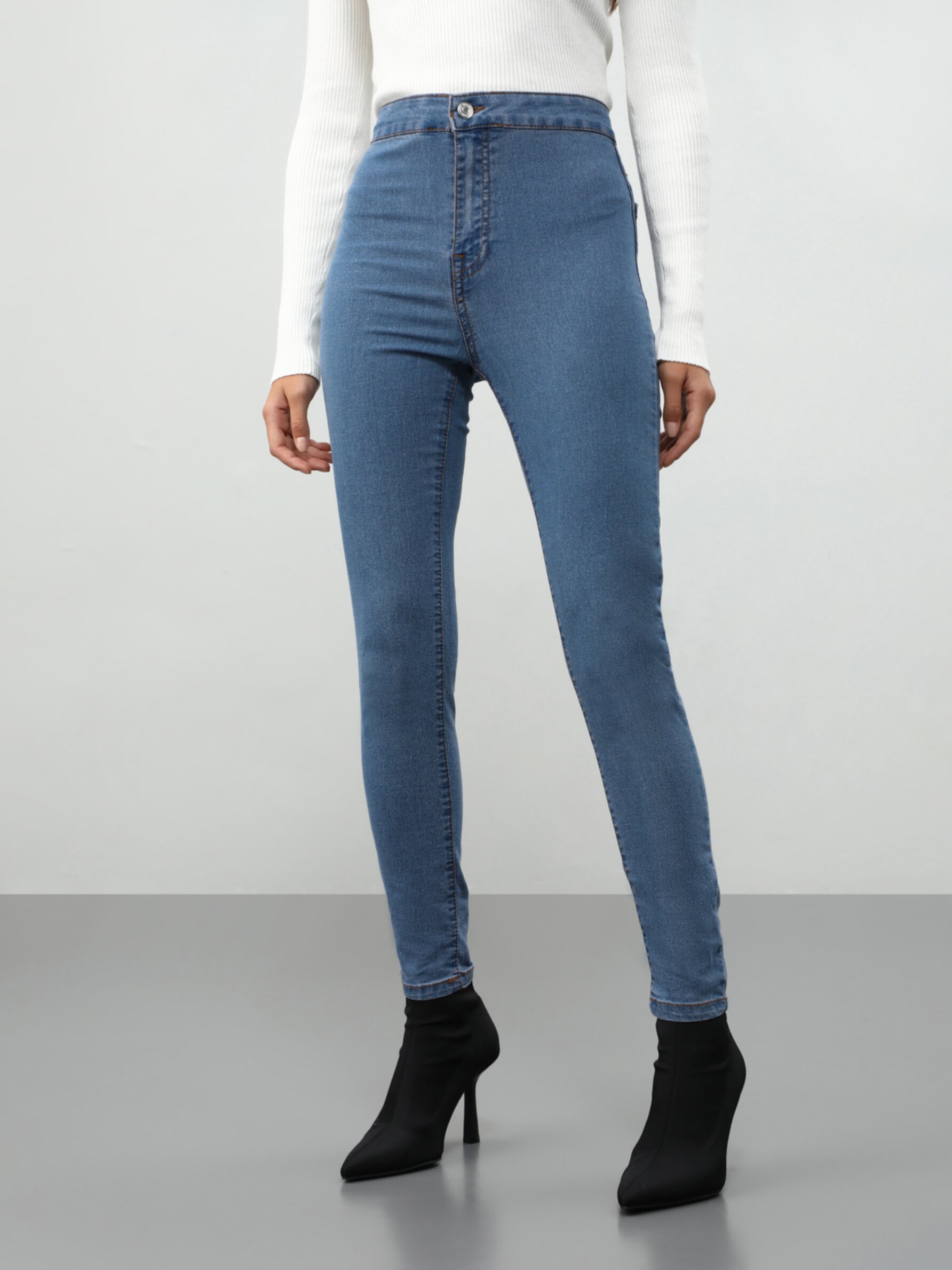 Dunkelblau L DAMEN Jeans Basisch Lefties Jegging & Skinny & Slim Rabatt 72 % 