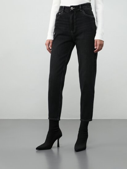 tapered wool trousers