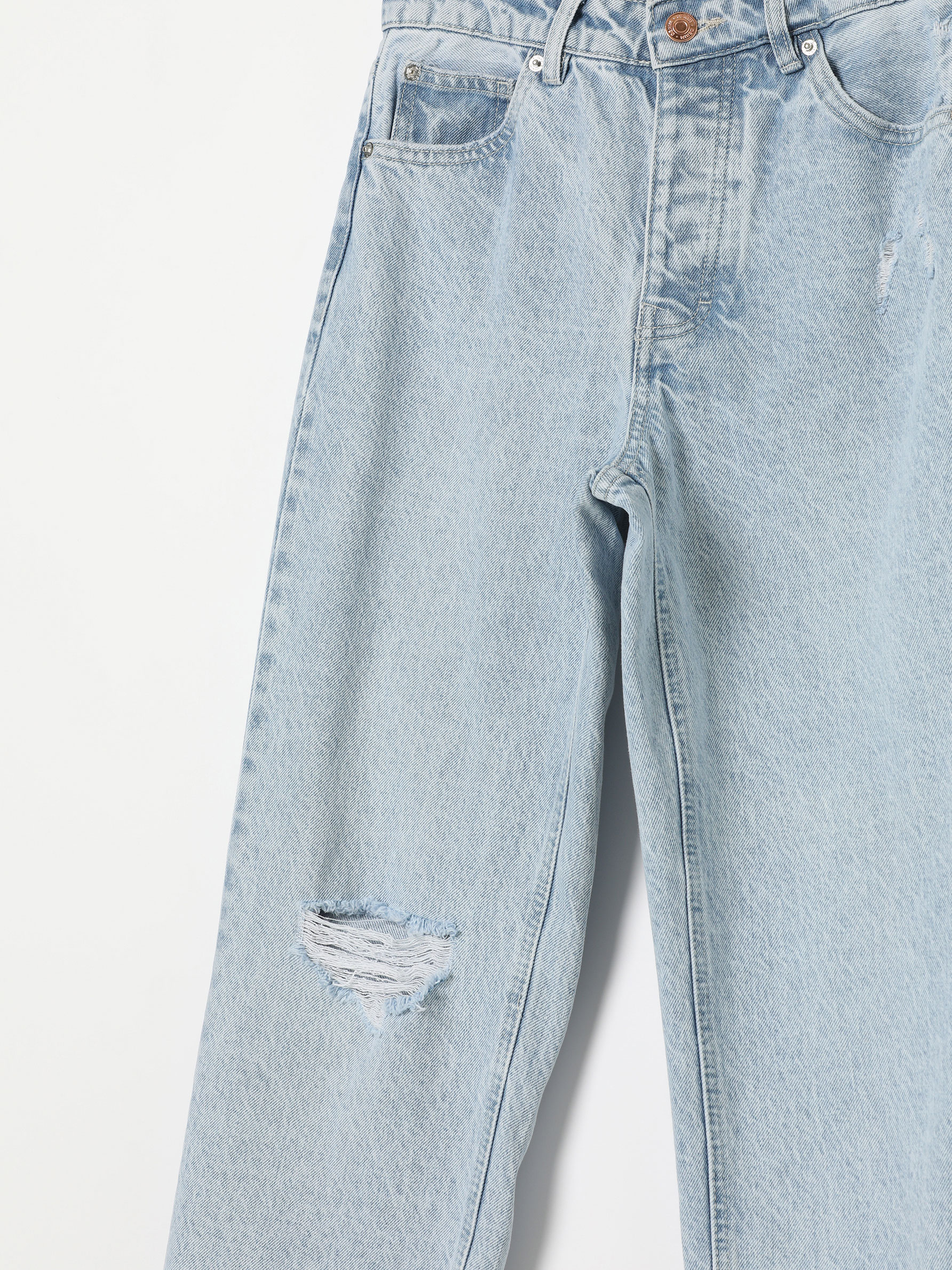 Rabatt 68 % Blau/Mehrfarbig 38 Lefties Straight jeans DAMEN Jeans Straight jeans Stickerei 