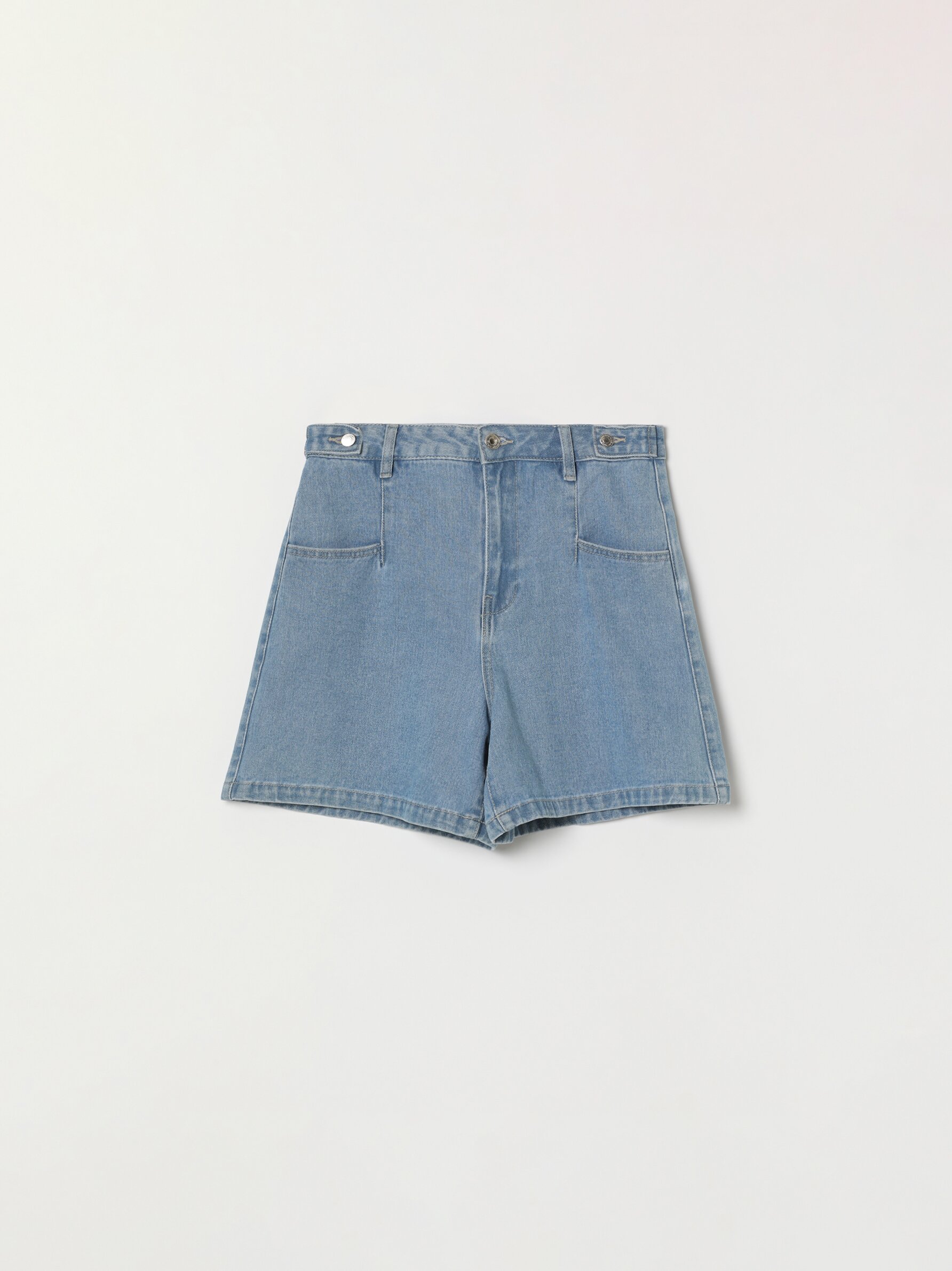 High-waist denim shorts - Denim Shorts 