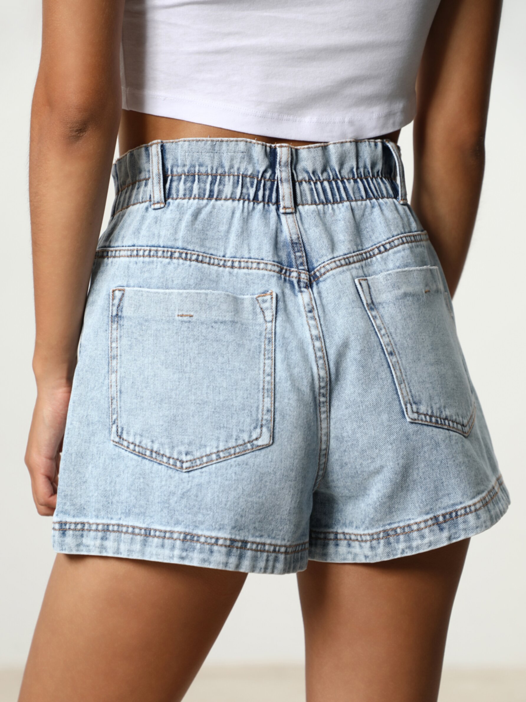 ladies baggy denim shorts