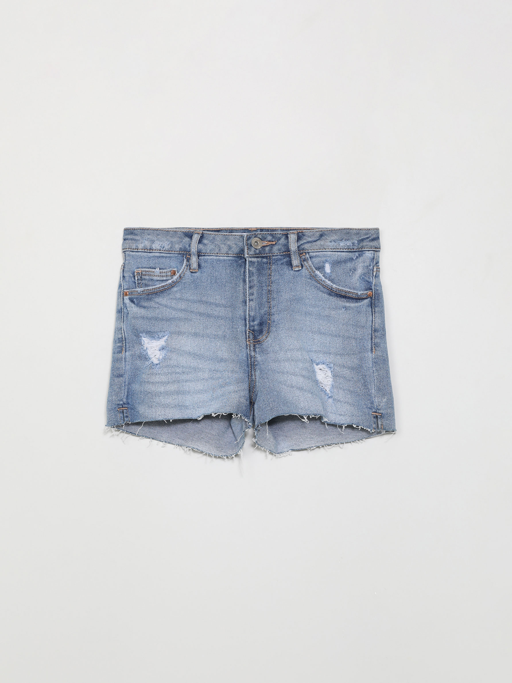 Ripped denim shorts - Denim Shorts 