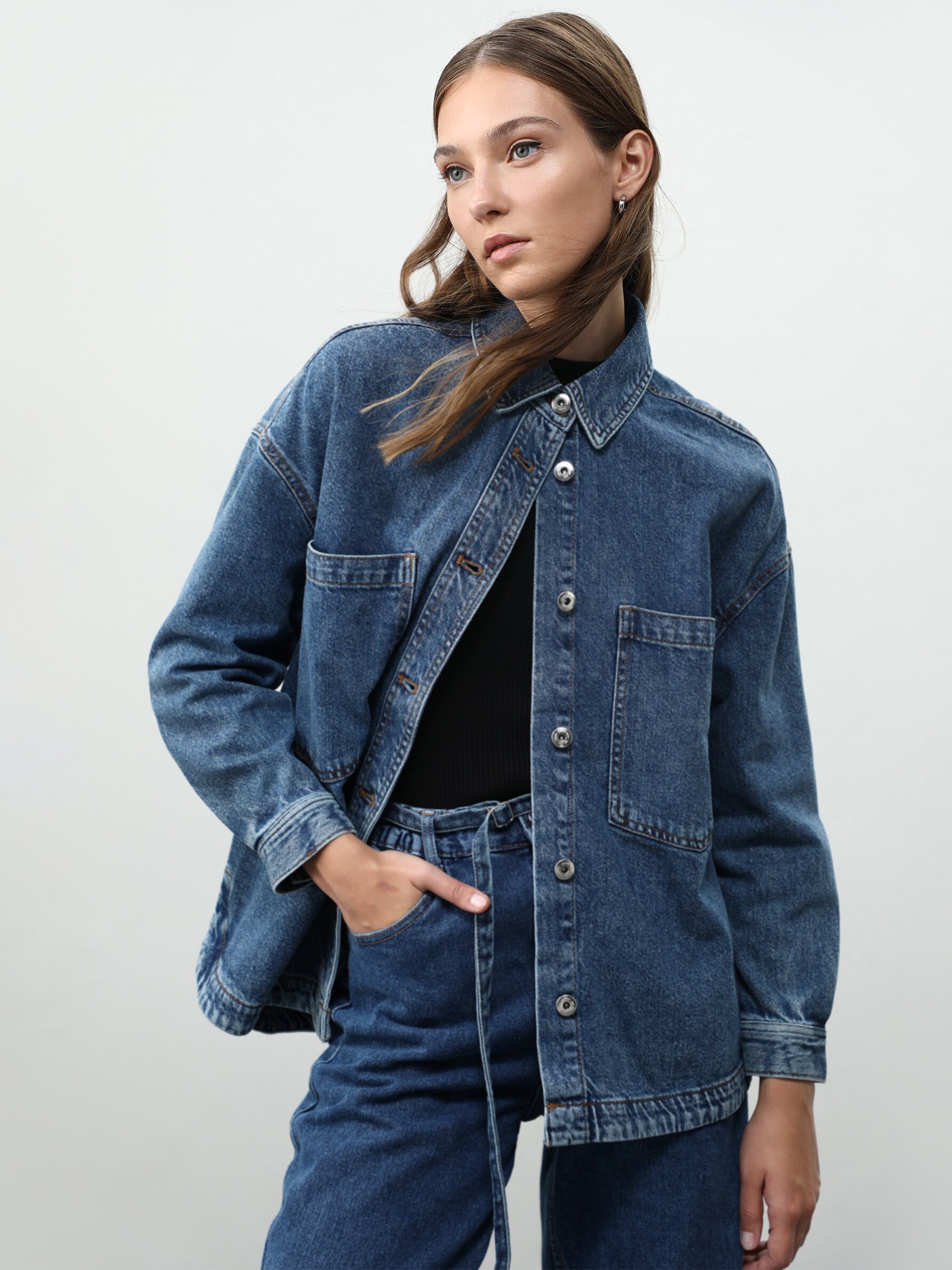 Denim overshirt - SHIRTS - THE ENTIRE 