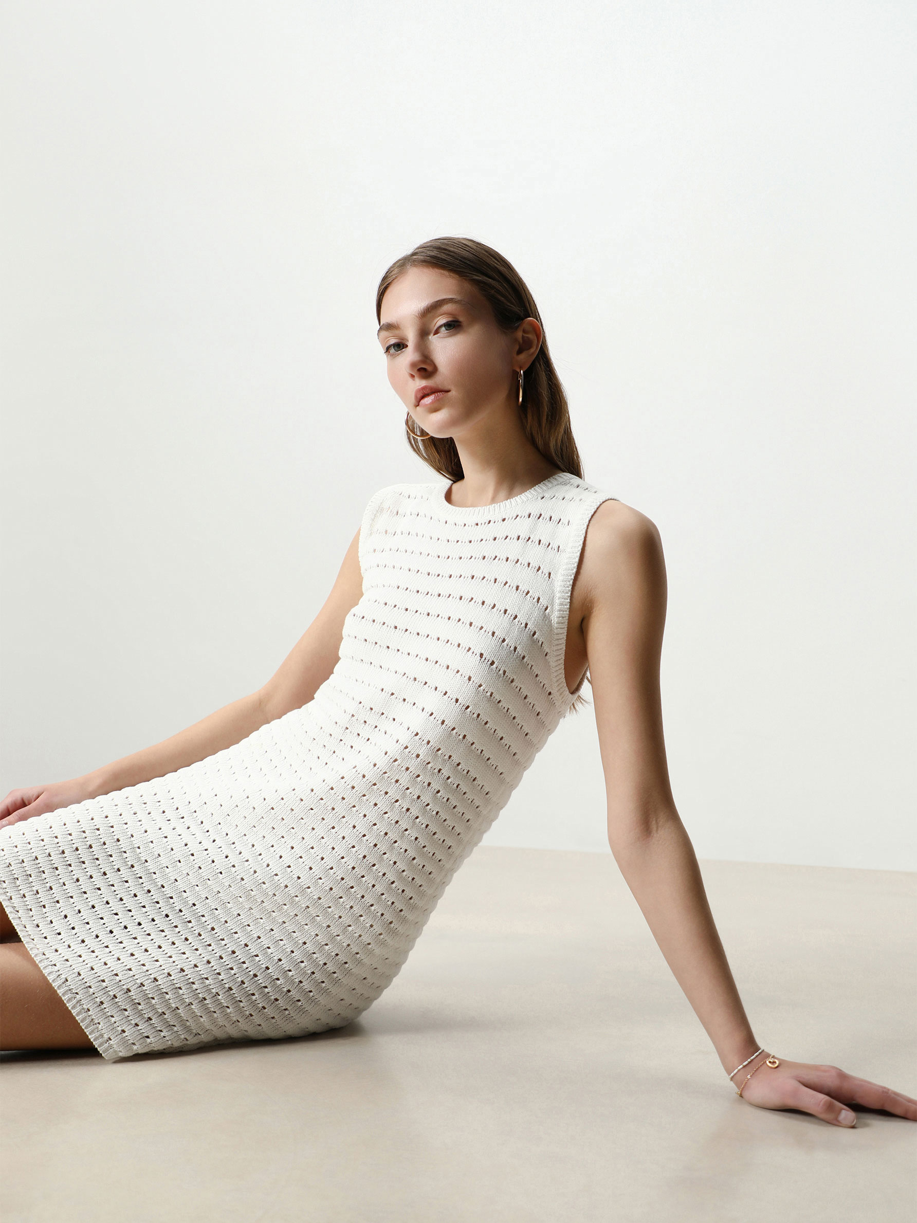 Open-knit dress - Knit Dresses - KNIT 