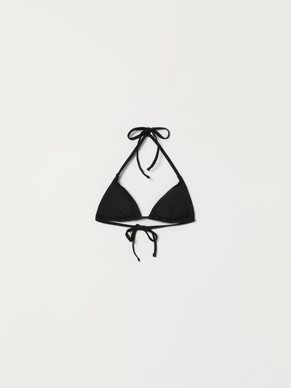 Multi-position triangle bikini top