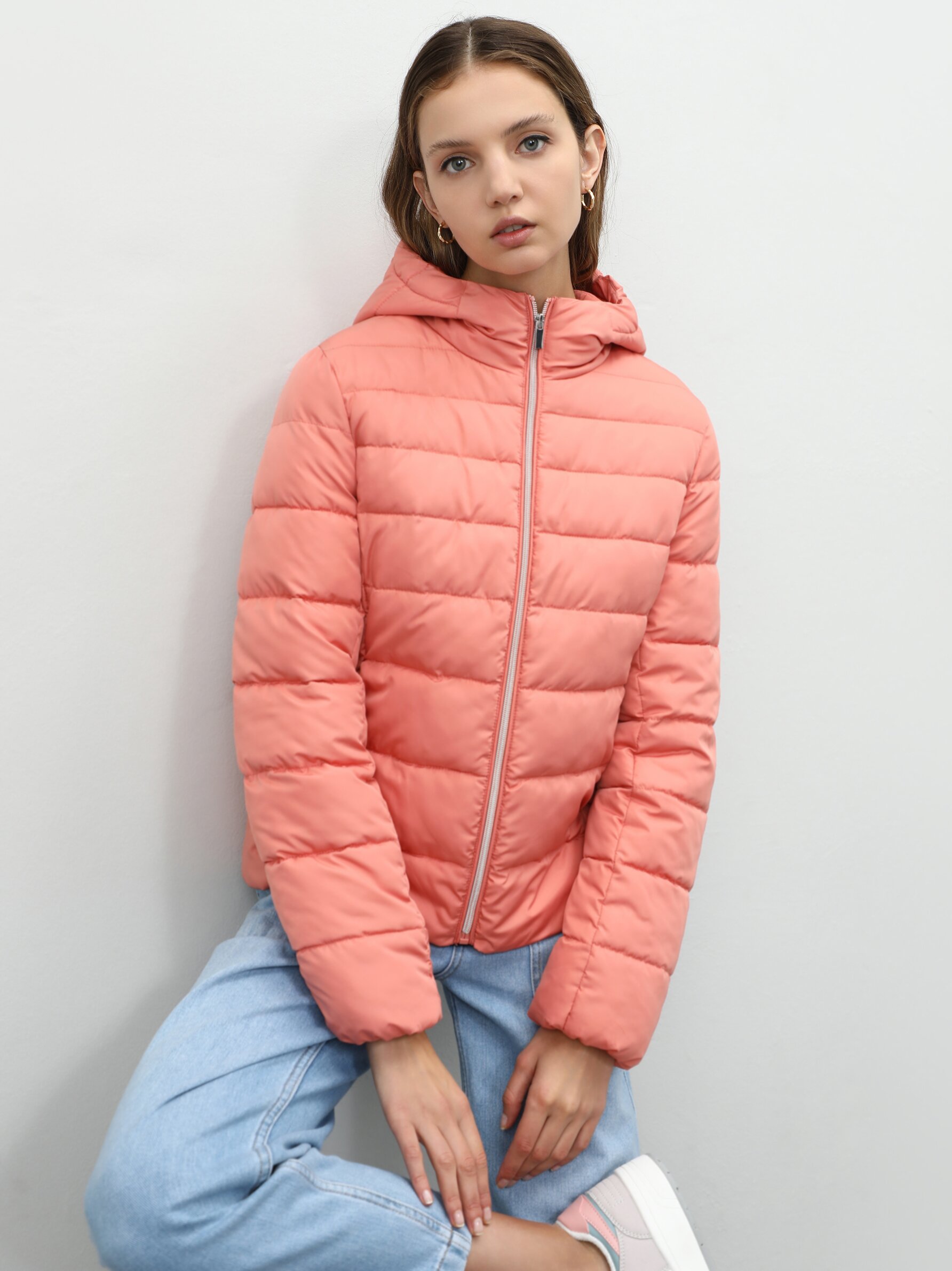 Basic puffer jacket with hood - Jackets 