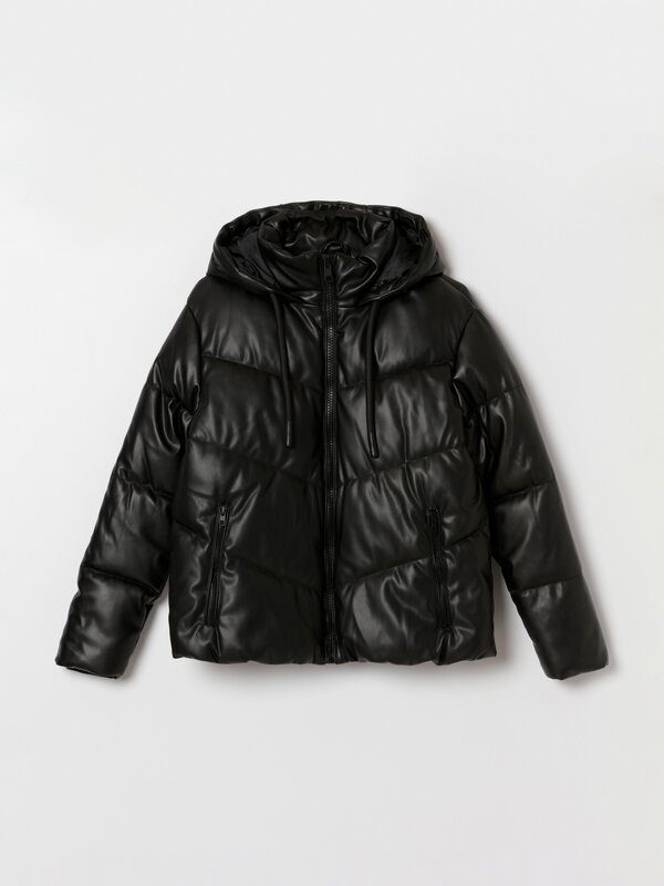 Lefties jacket discount 67% WOMEN FASHION Jackets Leatherette Black L 