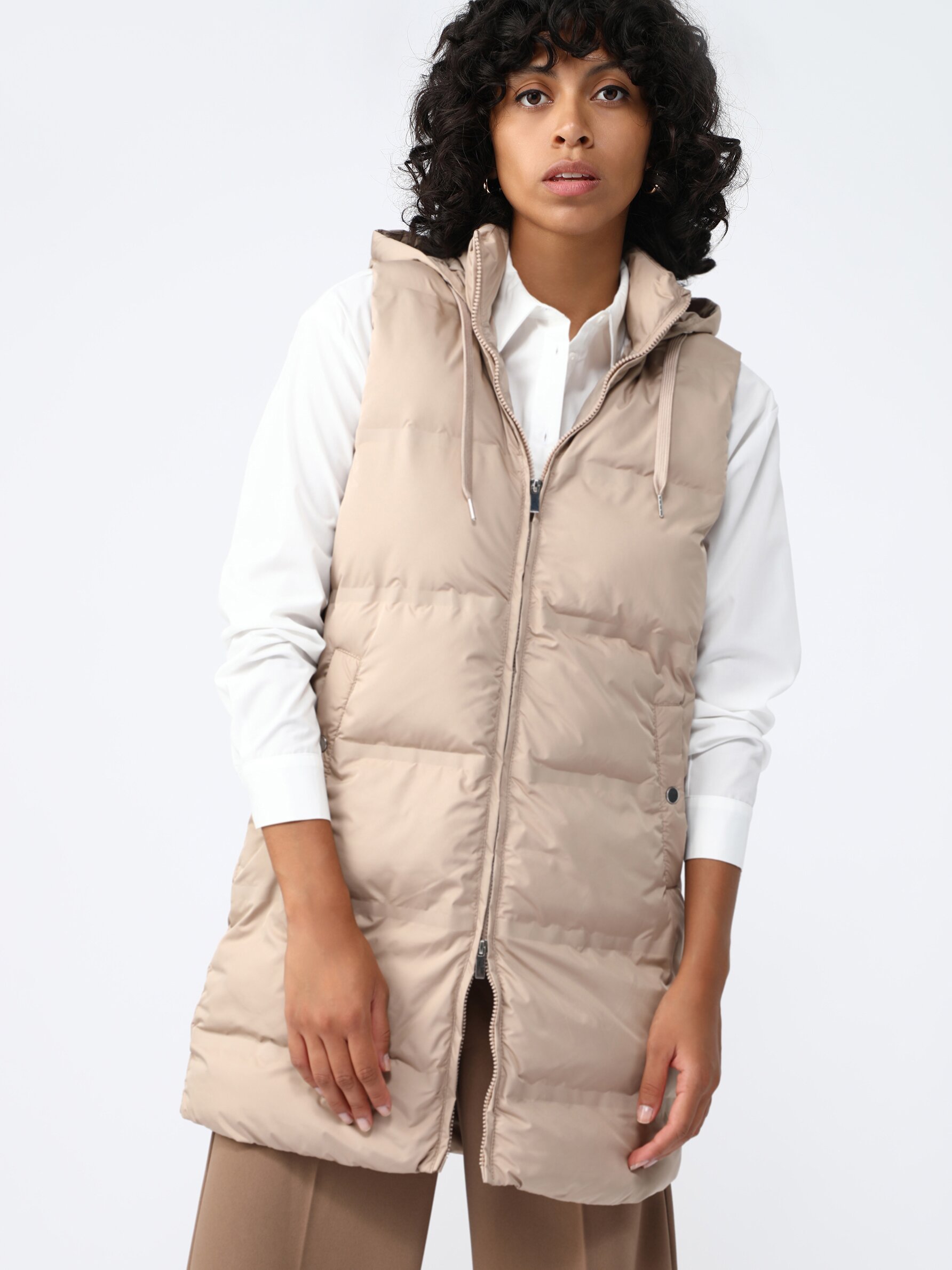 long puffer gilets